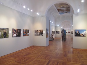 La sala espositiva di villa Contarini di Piazzola sul Brenta con le foto di Roberto Nistri