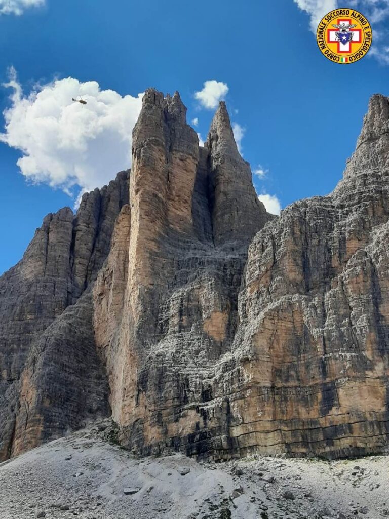 Vola in cordata sulle Tre Cime di Lavaredo: grave!