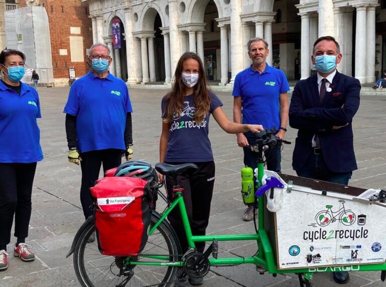 Passato per Vicenza Cycle 2 Recycle: Myra Stals contro l’inquinamento da plastica
