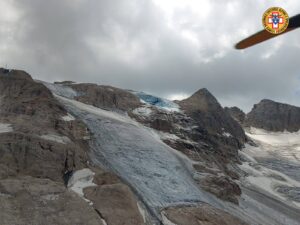 marmolada dopo la valanga del 3 luglio 2022